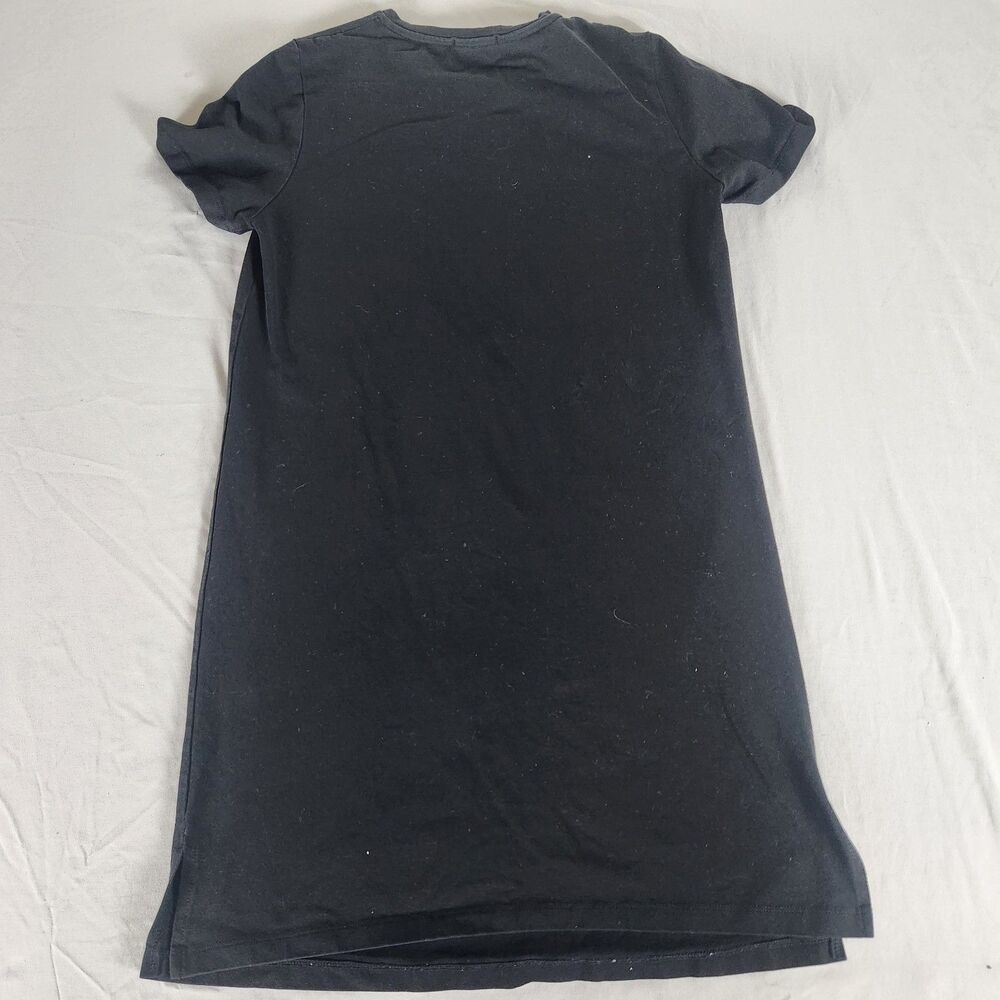SAINT + SOFIA Womens Size 8 Black Short Sleeve Skull Dress - Picture 3 of 7
